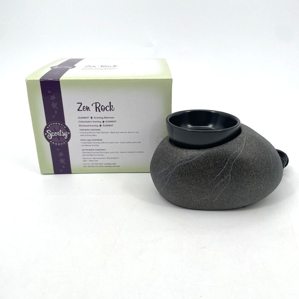 Scentsy Zen Rock Retired Element Electric Wax Warmer Aromatherapy Home Decor NEW
